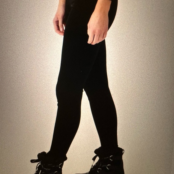 Sno Skins Black Velvet Leggings Women’s M - Picture 2 of 4